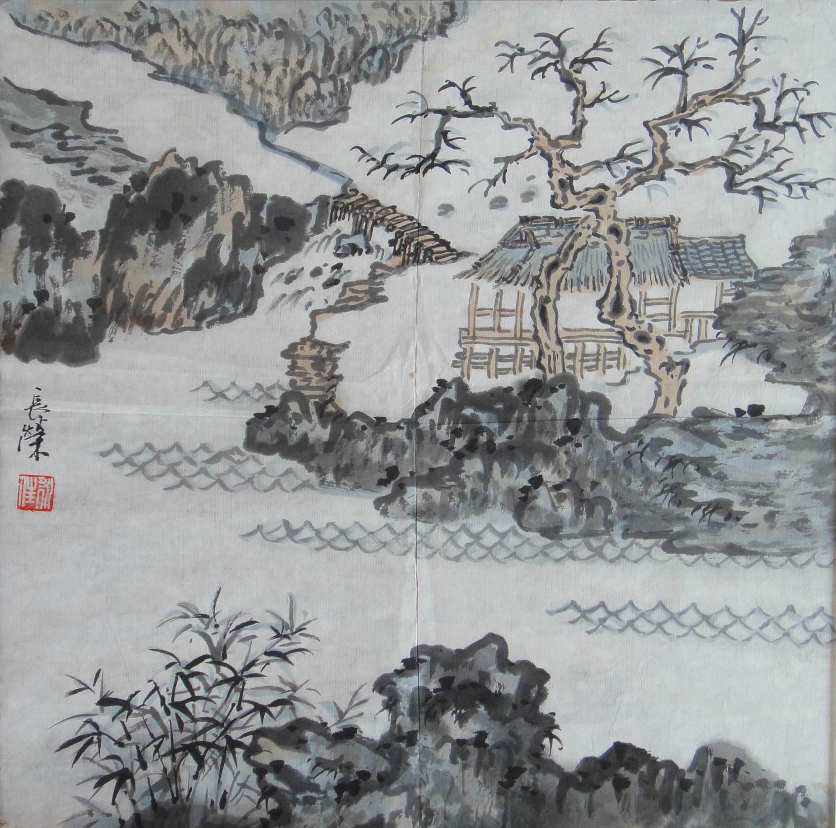 点击查看大图 韩长荣 山水