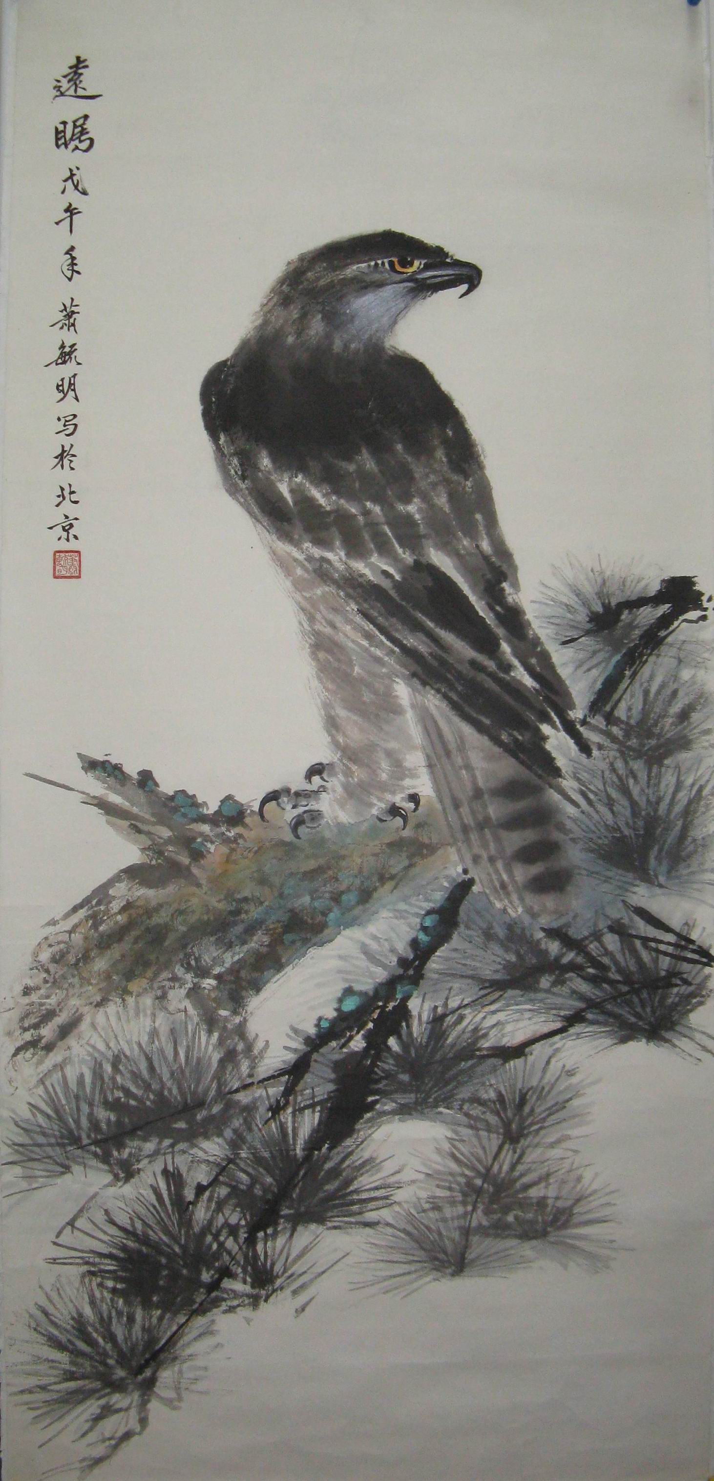点击查看大图 肖玉明 松鹰