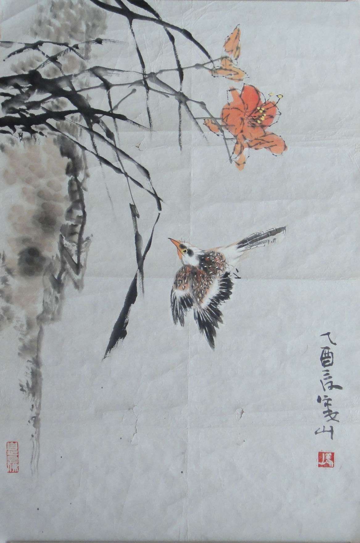 点击查看大图 姜山 花鸟