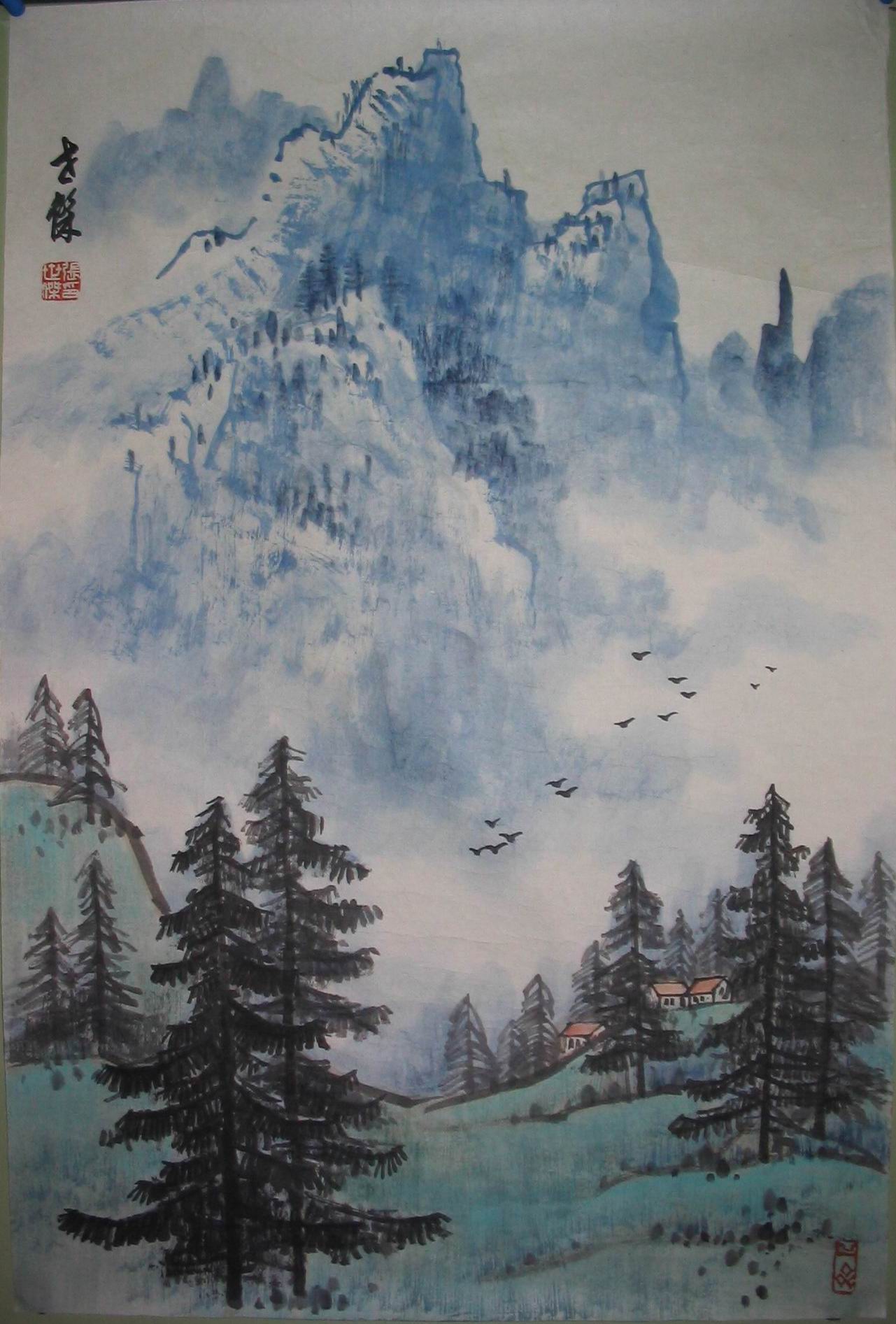 点击查看大图 张世杰 山水
