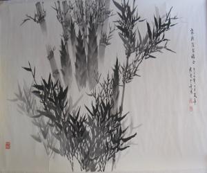 刘复莘  墨竹