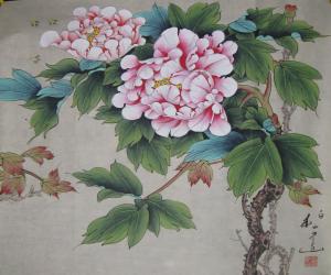 刘柏山  牡丹