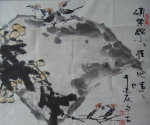 杜西古 花鸟